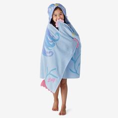 {"Fill bath, beach, or pool time with imagination and fun by wrapping up in one of our absorbent kids' hooded towels, woven of soft, plush cotton terry. Choose personalization to add a special touch to a gift for the special children in your life. Provide hours of fun beyond bath time with our kids' character hooded towels 100% cotton terry exclusive of decoration Features details that make each character come to life Can have a monogram Imported | Hooded Towel - Mermaid - Blue, multi, Cotton | Kids Hooded Towels, Hooded Bath Towels, Hooded Towels, Fairy Coloring, The Company Store, Pets For Sale, Pool Time, Mermaid Coloring, Family Event