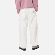 Color: Wax (rinsed) - The Women's Pierce Pant Straight is a work-inspired style made of midweight cotton canvas. It has a relaxed straight fit with a regular waist. The item also comes in both a rinsed and aged canvas version, with the latter offering a lightly worn-in finish. Tool pockets and a hammer loop nod to its utilitarian influences. A woven Square Label on the rear pocket completes the design. _* Hubbard canvas: 100% cotton, Relaxed straight fit, regular rise, Fits true to size, Tool po Carhartt Wip, Pants Straight, Cotton Canvas, Wax, Square, Canvas, Pants, Color, Design