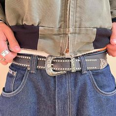 Vintage Black Studded American Western Cowboy Boho Belt These Belts Are Unisex :)! Beautiful Design One Size Fits Most 1 W X 41.5l Brand New Boho Belt, American Western, Boho Belts, Western Cowboy, Vintage Black, Black Silver, Beautiful Design, Belts, Cowboy