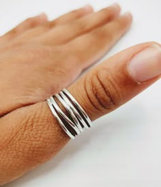 Thumb Ring Aesthetic, Ring For Thumb For Women, Bohemian Hand Wrapped Sterling Silver Ring, Silver Thumb Rings For Women, Boho Thumb Rings, Silver Thumb Rings, Thumb Rings For Women, Silver Boho Rings, Sterling Silver Rings Boho