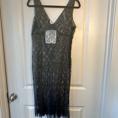 Max Mara Dress Size Medium Black Lace Zips On Side Sleeveless Authenticated By Real Real Pit To Pit- 15” Length- 43” Excellent Condition This Dress Is Absolutely Stunning! All Over Lace Dress That Can Be Worn With Panties, And A Bra If You Dare, Or Over A Bathing Suit, Or Just With A Slip Dress Underneath. 100% Authentic Designer, Luxury Dress Made Just For You! Sleeveless Lace Midi Dress For Date Night, Chic Lace Sleeveless Dress For Evening, Elegant Lace Sleeveless Dress For Night Out, Black Sleeveless Midi Evening Dress, Black Sleeveless Lace Midi Dress, Max Mara Dress, Real Real, Luxury Dress, Max Mara