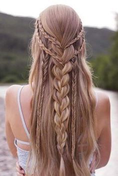 ✖️✖️✖️ Prom Braid, Fishtail Braids, Braided Prom Hair, Prom Hairstyles For Long Hair, Bohemian Hairstyles, Boho Hairstyles, Box Braids Hairstyles