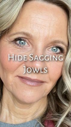 Hiding Sagging Jowls, Makeup For Jawline, How To Hide Saggy Jowls With Makeup, Jaw Contouring Make Up, Makeup For Jowls, Contouring For Jowls, Haircuts For Sagging Jowls, Make Up To Hide Jowls, Contour For Jowls