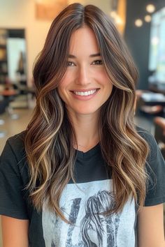 Layered haircut for long hair Long Layers To Frame Face, Long Hair With A Few Layers, Layered Haircut With Extensions, Long Woman Haircut, Long Hair Framed Around The Face, Face Frame With Layers Long Hair, Long Hair With Blended Layers, Long Hair With Some Layers, Long Angles And Layers