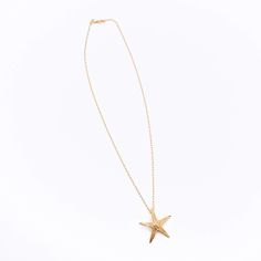 Unveiling our enchanting 18K Starfish Pendant, a true ocean-inspired masterpiece. Crafted from a natural starfish, it radiates coastal elegance. Choose the pendant alone or pair it with a round gold cable chain to complete your beach-inspired look. Luxury Starfish-shaped Jewelry Gift, Yellow Gold Star Necklaces With Starfish Charm, Gold Nautical Jewelry With Star Charm, Yellow Gold Starfish Charm Necklace For Beach, Ocean-inspired Gold Jewelry With Starfish Charm, Yellow Gold Necklace With Starfish Charm For Beach, Ocean-inspired Gold Jewelry With Star Charm, Ocean-inspired Star Charm Jewelry, Yellow Gold Starfish Jewelry In Ocean-inspired Style