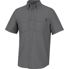 Timeless styling meets reliable styling in the Huk Back Draft Short-Sleeve Shirt. This stylish top is a sportsman and adventurers best friend thanks to the moisture-wicking nylon blend fabric, breathable back yoke, and UPF 50+ protection. Short Sleeve Moisture-wicking Shirt For Outdoor, Short Sleeve Moisture-wicking Shirt For Outdoor Activities, Outdoor Moisture-wicking Short Sleeve Shirt, Moisture-wicking Short Sleeve Outdoor Shirt, Moisture-wicking Short Sleeve Shirt For Outdoor, Moisture-wicking Short Sleeve Shirt For Outdoor Activities, Sporty Outdoor Moisture-wicking Shirt, Sporty Short Sleeve Shirt For Outdoor, Black Casual Top For Outdoor Work