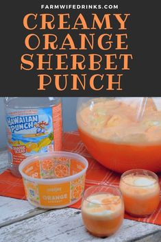 creamy orange sherbet punch is the perfect summer drink