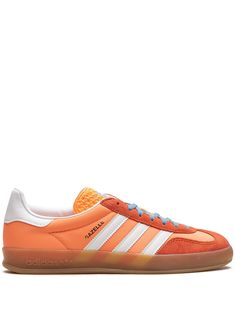 Adidas Orange Sneakers For Sports, Adidas Orange Sports Sneakers, Orange Adidas Sneakers For Streetwear, Orange Adidas Logo Sneakers For Streetwear, Adidas Custom Low-top Sneakers With Gum Sole, Orange High-top Lace-up Sneakers With Vulcanized Sole, Orange Skate Shoes With Contrast Sole For Streetwear, Orange High-top Sneakers With Vulcanized Sole, Orange Vulcanized Lace-up High-top Sneakers