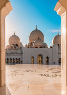 White Mosque Dubai 16" x 24" (40x60 cm) White Mosque, Fonio, Islamic Wallpaper