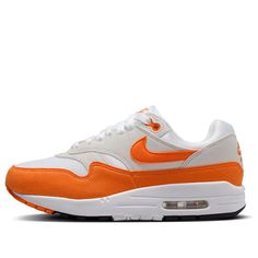 (WMNS) Nike Air Max 1 'Safety Orange' DZ2628-002 Limited Edition Sneakers, Nike Air Max 1, Air Max 1, Sport Sneakers, Air Max, Nike Air Max, Nike Air, Nike, Orange