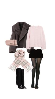 Pink fall outfit Pink Black Outfit, Pink Fall, Paris Outfits, Stockholm Fashion, Looks Chic, Pink Top, Winter Fashion Outfits