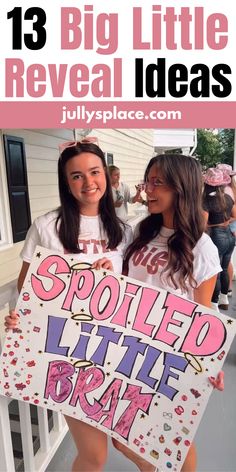 Big Little Reveal Big And Lil Reveal Ideas, Big And Little Reveal Ideas Cheer, Bigs And Littles Ideas, Barbie Big Little Reveal, Creative Big Little Reveal Themes, Pink Big Little Reveal, Big Sis Little Sis Reveal Ideas, Taylor Swift Big Little Reveal, Big Little Sorority Themes