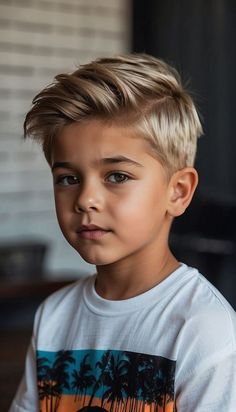 Little Boy Summer Haircut, Big Boy Haircut Kids, Boys Haircut Short On Sides Long On Top, Straight Boys Haircut, Boy Hair Cuts 2024, Boy Trendy Haircut, Youth Boys Haircut Trendy, Low Maintenance Boys Haircut, Popular Boy Haircuts Kids