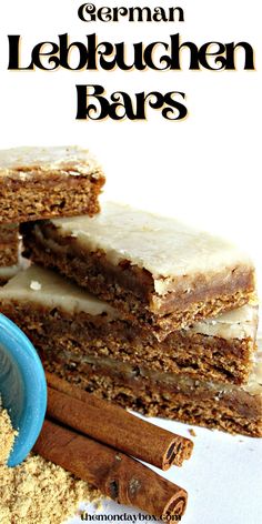 german laduchan bars with cinnamon sugar on top