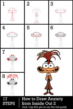 how to draw an angry bird from inside out? step by step instructions for kids