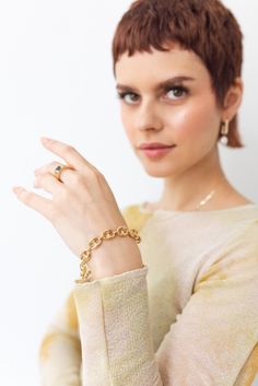 Shop our stunning collection of gold chain necklaces today! Versatile, chic, and effortlessly elegant, these timeless pieces are perfect for adding a touch of luxury to any outfit. Shop now and elevate your accessory game. Statement Bracelet, Classic Gold