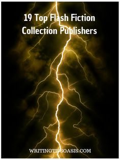 lightning with the words 19 top flash fiction collection pushers on it and an image of a