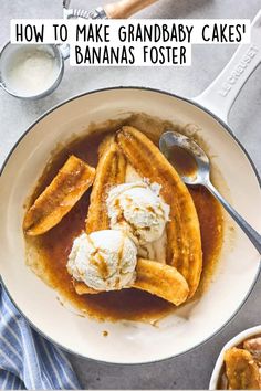 a bowl filled with bananas and ice cream