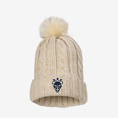 Made with soft yarn, this Utah Royals FC beanie is a cuffed design that helps keep you warm while cheering from the stands. Cream Knitted Beanie For Winter, Winter Cream Knitted Beanie, Knitted Cream Beanie For Winter, Cozy Cream Knit Hats, Cozy Warm Cream Beanie, Cream Soft Knit Beanie For Cold Weather, Warm Cream Knit Beanie, Warm Cream Beanie For Cold Weather, Cream Yarn Beanie