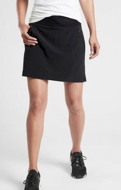 Nwt Athleta Soho Skort Size 2.Condition is New with tags. Shipped with USPS First Class. Inside label is marked for pricing purposes. Workwear Capsule, Womens Skorts, Black Skort, Athleta Shorts, Athletic Skort, Summer Skirts, Wide Waistband, Black Skirt, Skirts For Sale