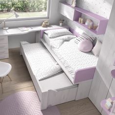 Cama nido y armario rincón para habitación juvenil personalizada Stair Box In Bedroom, Design Your Bedroom, Children Room Boy, Box Bedroom, Sofa Bed Design, Bedroom Decor For Teen Girls, Small Apartment Living Room