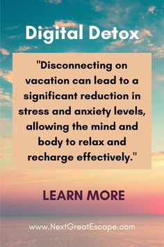 Are you finding it hard to switch off and truly relax on your vacation? Discover innovative strategies for disconnecting from work and embracing the digital detox. Transform your vacation into an opportunity to completely recharge and return feeling refreshed and revitalized. Don't miss out on the secret to ultimate relaxation. Learn more! Digital Detox, Innovation Strategy, On Vacation, Save Yourself