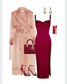 Elegant Summer Outfits, Outfit Ideas Fall, Gala Outfit, Classy Prom Dresses, Best Outfits, Themed Outfits, Red Outfit, Fancy Outfits