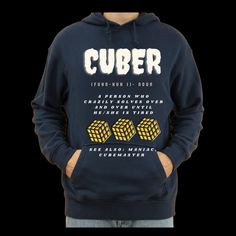 Elevate your wardrobe with our retro-inspired Rubik's Cube Hoodie! Perfect for geek-chic enthusiasts and 90s nostalgics alike, this Birthday Hoodie is a must-have addition. With its playful Rubik's Cube design, this Geek Hoodie combines style and nostalgia effortlessly. Grab yours today and turn heads with this timeless classic Everyone needs a cozy go-to hoodie to curl up in, so go for one that's soft, smooth, and stylish. It's the perfect choice for cooler evenings! * 50% pre-shrunk cotton, 50% polyester * Fabric weight: 8.0 oz/yd² (271.25 g/m²) * Air-jet spun yarn with a soft feel and reduced pilling * Double-lined hood with matching drawcord * Quarter-turned body to avoid crease down the middle * 1 × 1 athletic rib-knit cuffs and waistband with spandex * Front pouch pocket * Double-nee Pop Culture Long Sleeve Hoodie With Letter Print, Pop Culture Cotton Hoodie With Drawstring Hood, Pop Culture Hooded Winter Hoodie, Pop Culture Letter Print Crew Neck Hoodie, Winter Hoodie With Graphic Design And Crew Neck, Winter Crew Neck Hoodie With Graphic Design, Pop Culture Graphic Print Hoodie, Pop Culture Hoodie, Pop Culture Hooded Cotton Sweatshirt