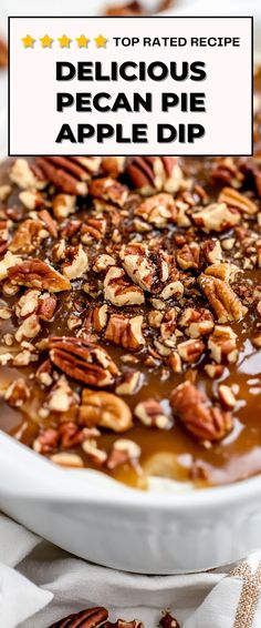 Image for Pecan Pie Apple Dip Pecan Pie Dip Recipe All Recipes, Thanksgiving Pecan Desserts, Pecan Pie Cheesecake Dip, Pecan Pie Trifle Recipe, Pecan Pie Dip Recipe, Thanksgiving Desserts Easy Quick, Pecan Pie Dip, Dessert Night, Apple Dip Recipe