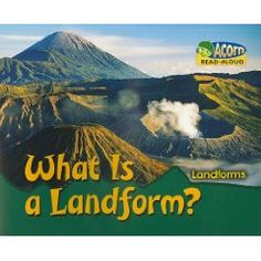 what is a landform? with an image of a mountain and clouds in the background