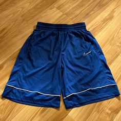 New Without Tags, Nike Dri-Fit Basketball Shorts, Size Medium, Blue Nike Blue Athletic Shorts With Built-in Shorts, Blue Nike Athletic Shorts, Nike Blue Athletic Shorts, Nike Dri Fit Shorts, Shorts Nike, Nike Blue, Basketball Shorts, Nike Shorts, Men's Nike