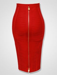 Formfitting Pencil Skirt Summer Pencil Skirts, Red Overalls, Bodycon Bodysuit, Bodycon Pencil Skirt, Verde Neon, Bandage Skirt, Body Suit With Shorts, Estilo Chic, Bodycon Skirt