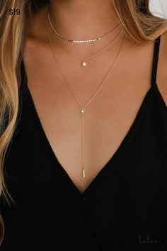 The Lulus Coretta Layered Gold Necklace is here to make your outfit perfect! Three layers of dainty gold chains, embellished with a row of round charms, a circle charm, and a drop chain embellished with a single rhinestone and bar charm, all come together to create a simple yet sweet look. Lobster Clasp Closure. Shortest Chain Measures 13. 5" Long. Longest Chain Measures 16. 5" Long With A 3" Extender Chain. Drop Measures 4". Man Made Materials. Imported. Lulus | Coretta Layered Gold Necklace. Bijoux Piercing Septum, Layered Gold Necklace, Layer Necklaces, Gold Outfit, Body Chains, Costume Jewelry Necklaces, Ținută Casual, Accessories Jewelry Necklace, Gold Necklace Layered