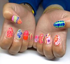 Florida Nails, Fake Nails Designs, Colorful Nail, Cute Gel Nails, Beach Nails