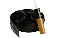 a roll of black vinyl with a white handle