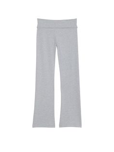 Effortless yet iconic in a supersoft cotton-modal blend, this soft-and-stretchy pair is finished with the flared leg and versatile foldover waistband you love. Foldover waistband can be worn high or low rise Slim fit with bootcut leg Supersoft and smooth cotton-modal blend with stretch Available in 3 different lengths Perfect for yoga Partially made from recycled materials Machine wash Imported Low Waisted Leggings, Victoria Secret Foldover Leggings, Victoria Secret Flared Leggings, Pink Foldover Leggings, Foldover Leggings, Measure Bra Size, Tank Top Skirt, Flare Legging, Pajamas Gift