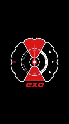 the exo logo is shown in red and white on a black background, with an arrow