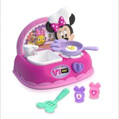 minnie mouse pretend kitchen playset with accessories