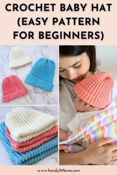 crochet baby hat easy pattern for beginners