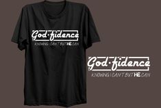 a t - shirt with the words god's guidance written in white on it