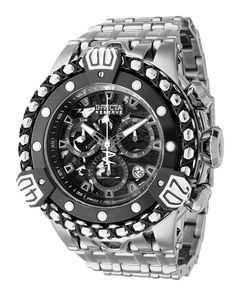 This incredible Invicta watch from the ThermoGlow collection offers a Quartz movement, and a sophisticated steel, black, white case. The face displays a black, steel metal, carbon fiber dial protected by our proprietary Flame Fusion Crystal. The design is completed by a silver stainless steel band. This timepiece can resist water for up to 200m.The fusion of innovative technology and horological excellence reaches a new zenith with the Invicta ThermoGlow collection. Illuminated by glowing rocks Glow Rock, Mens Invicta Watches, Premium Watches, Invicta Watches, Steel Metal, Stainless Steel Band, Innovation Technology, Breitling Watch, Quartz Movement