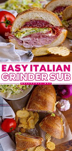 This family-friendly dinner is a basic way to build an Italian sub for a crowd! It's also an easy meal for lunch featuring the TikTok viral grinder salad. Packed with flavor and texture, this Italian grinder sandwich is irresistible! Save this Italian grinder sub recipe! Grinder Subs Recipes, Italian Combo Sandwich, Italian Combo Sandwich Recipe, Viral Sub Sandwich, Viral Sandwich Recipe, Grinders Sandwiches Recipe, Italian Sub Sandwich Recipe, Baked Italian Sub Sandwich, Hot Italian Subs Sandwich