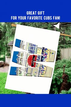 an advertisement for the great gift for your favorite cubs fan