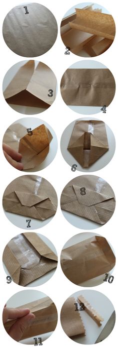 the instructions for how to make a paper bag