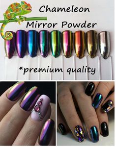 Chameleon Powder Color-Changing Mirror Chrome Pigment Dust | Etsy Nail Design Ideas 2023, Badass Nails, Summer Nail Design Ideas, Jackson Chameleon, Acrylic Nails Stiletto, Chameleon Nails, Funky Colors, Metallic Nail Art, Colors Nails