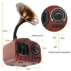 an electronic device with two different types of speakers