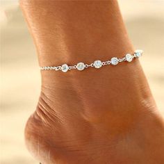 Trendy Fashion Rhinestone Anklet Dainty Ankle Bracelet Chain Simple Barefoot Bling Gold Silver , Jewelry & Watches Elegant Alloy Anklets For Summer, Summer Adjustable Alloy Anklets, Adjustable Alloy Summer Anklets, Elegant Summer Alloy Anklets, Summer Silver Alloy Bracelets, Silver Alloy Anklet As Gift, Adjustable Alloy Anklets For Gift, Adjustable Alloy Anklet As Gift, Adjustable Alloy Anklets For Party