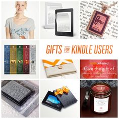 gifts for kindle users give the gift of books, candles, and other goodies