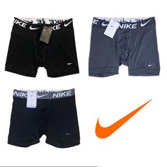 Brand New With Tags In Sealed Oem Packaging Nike Pro Dri-Fit Men's 6" Performance Boxer Brief Compression Shorts 3-Pack Black, Gray, & Black/ Gray Men's Size M, L, & Xl 100% Authentic! Dead Stock! Features Nike Dri-Fit Technology Moves Sweat Away From Your Skin For Quicker Evaporation, Helping You Stay Dry And Comfortable. 4-Way Stretch Fabric Lets You Move Freely. Wide Hems Help Keep Underwear In Place. Flat Seams Feel Smooth Against Your Skin. Product Details 3 Pairs 6" Inseam Nike Swoosh Logo Nike Swoosh Logo, Compression Shorts, Nike Pros, 4 Way Stretch Fabric, Boxer Briefs, Nike Dri Fit, Nike Logo, Grey Fabric, Dri Fit