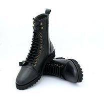 LeatherWear2016 on Storenvy Black Combat Boots Men, Black Military Boots, Handmade Leather Boots, Combat Boots Men, Real Leather Boots, Ankle Dress, Black Punks, Suede Leather Shoes, High Ankle Boots